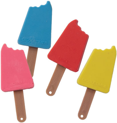 Popsicle Eraser
