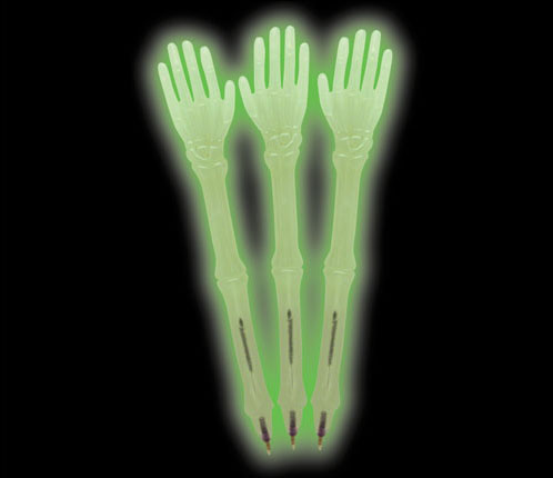 Glow in the Dark Skeleton Arm Pen