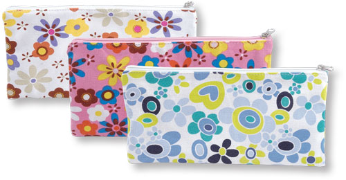 Retro Flower Pencil Case