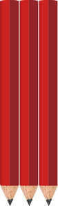 Red Golf Pencils - Hexagon - Bulk Red Golf Pencils - Hexagon - Bulk