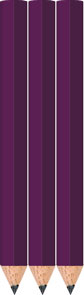 Purple Golf Pencils - Hexagon - Bulk Purple Golf Pencils - Hexagon - Bulk