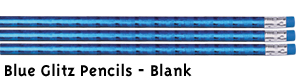Blue Glitz Foil Pencils