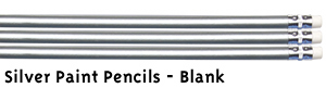 Silver Metallic Painted Pencils