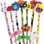Seasonal Erasers & Toppers