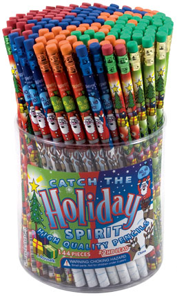 Christmas Pencils - Tub