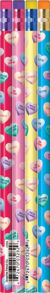 Valentine Heart Candy Pencils