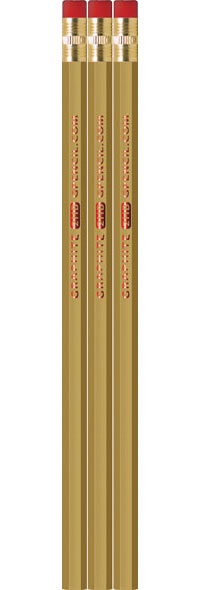 Gold Pencils - Hexagon
