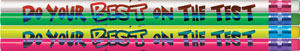 Do Your Best on the Test Metallic Foil Pencils