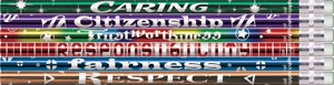 Character Trait Education Metallic Foil Pencils
