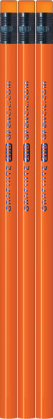 Neon Orange Pencils
