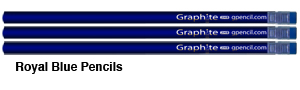 Royal Blue Round Pencils
