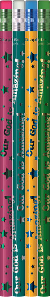 Our God is Amazing! Metallic Foil Pencils