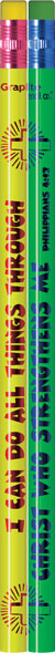 I Can Do All Things Through Christ Foil Pencils