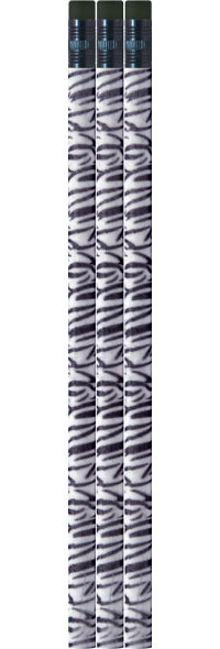 Zebra Wild and Fuzzy Velvet Pencils