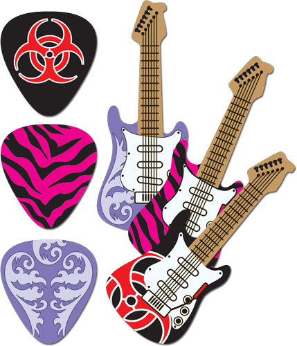 Rock Star Eraser Set