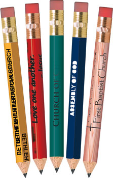 Misprinted RELIGIOUS Golf Pencils - With Eraser