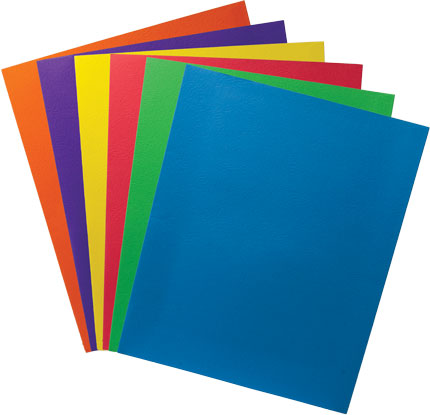 Assorted Color 2-Pocket Portfolios