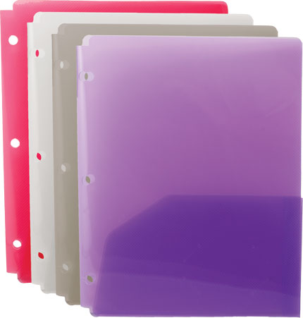 Translucent Multicolor 2-Pocket Portfolio