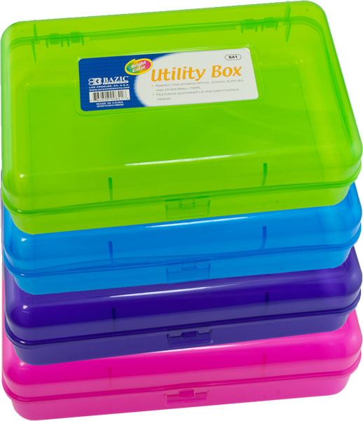 Bright Color Multipurpose Utility Pencil Box