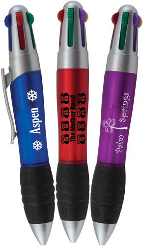 6 Color Big Writer Personalized Pen - 1 Color Imprint