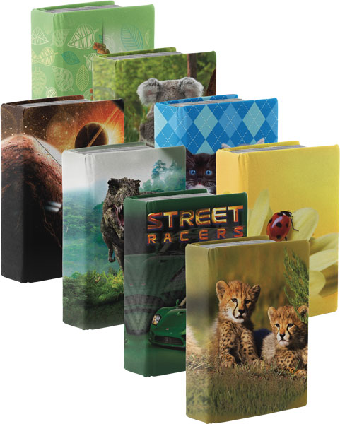 Assorted Photo-Real 9&quot; x 11&quot; Stretchable Book Covers