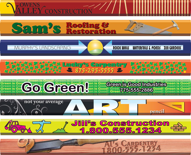 Custom Carpenter Pencils - 1 Sided Full Color Digital Imprint