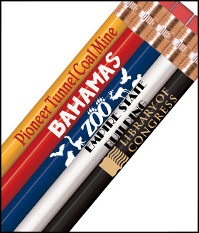 Standard Round Personalized Pencils - 1 Color Imprint