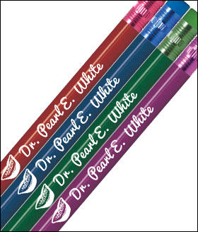 Gemstone Round Personalized Pencils - 1 Color Imprint