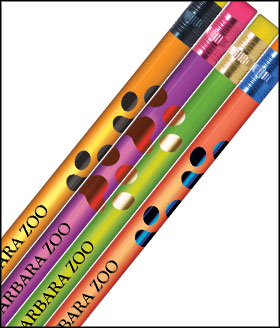 Paw Print Heat Activated Pencils - 1 Color Imprint - Low Minimum