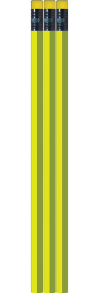 Neon Yellow Hexagon Pencils - Blank