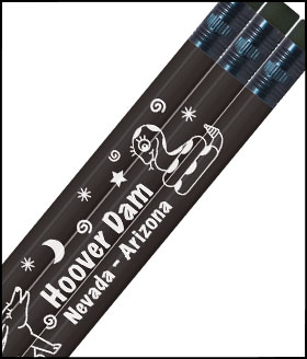 Personalized Matte Black Pencils with Black Wood - 1 Color Imprint-Low Minimum