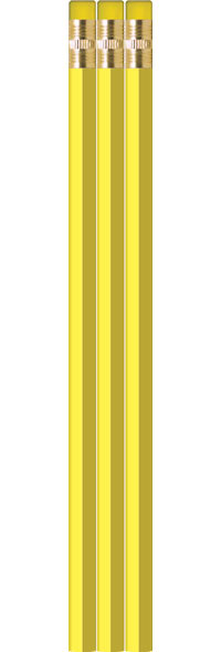 Pastel Yellow Pencils - Hexagon - Blank