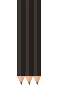 Matte Black Golf Pencils - Hexagon - Bulk