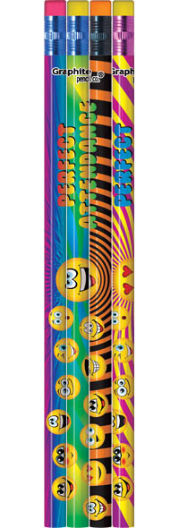 Funny Faces Perfect Attendance Pencils