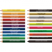 Personalized Hexagon Golf Pencils - Text Only