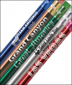 Metallic Foil Personalized Pencils