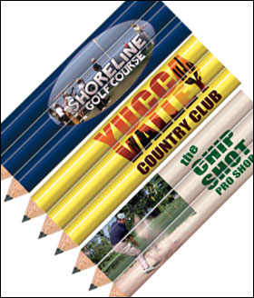 Custom Golf Pencils - Full Color Heat Transfer