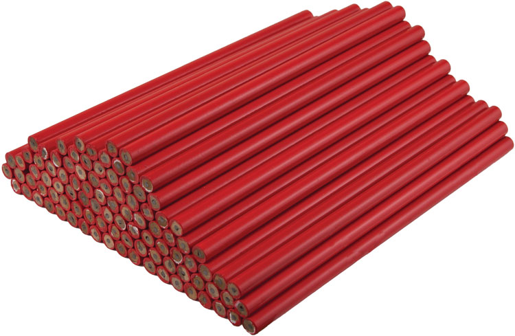 Red Pencil Sticks - Round - Blank