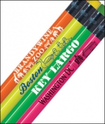 Neon Personalized Pencils