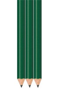 Gemstone Emerald Golf Pencils - Round - Bulk