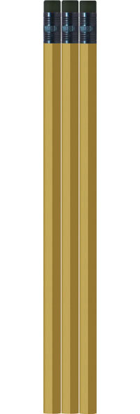 Gold Pencils - Hexagon - Blank