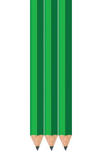 Neon Green Golf Pencils - Hexagon - Bulk