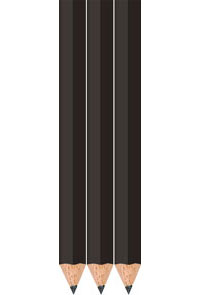 Black Golf Pencils - Hexagon - Bulk