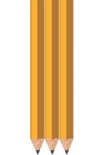 Yellow Golf Pencils - Hexagon - Bulk