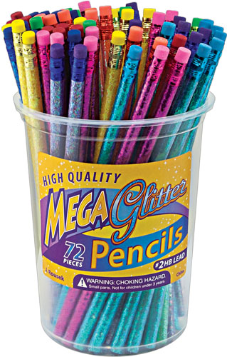 Megaglitter Pencils in a Tub