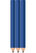 Lapis Blue Golf Pencils - Hexagon - Bulk
