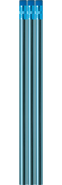 Sky Blue Metallic Foil Pencils
