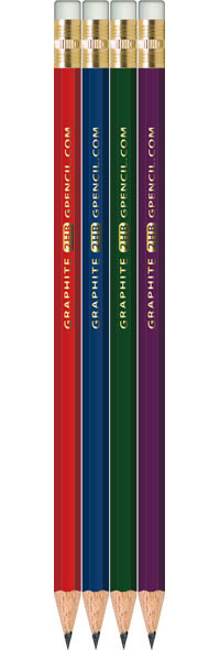 Sharpened Testing Pencils - Assorted Colors - Hexagon