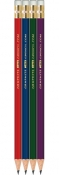 Sharpened Testing Pencils - Assorted Colors - Hexagon