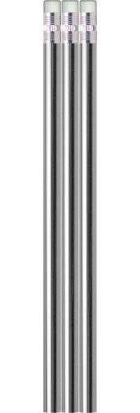 Silver Metallic Foil Pencils